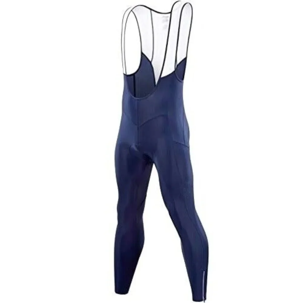 Qualidyne Cycling Bib Pants Leggings Padded Thermal Light Fleece Lining...